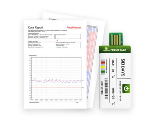 Fresh Tag 1 USB Temperature Data Logger +2+8°C